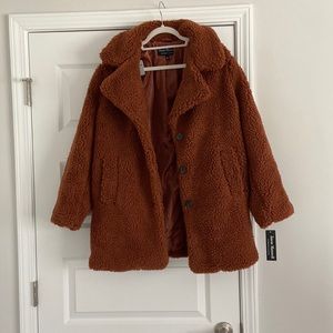 Burnt Orange Teddy Jacket